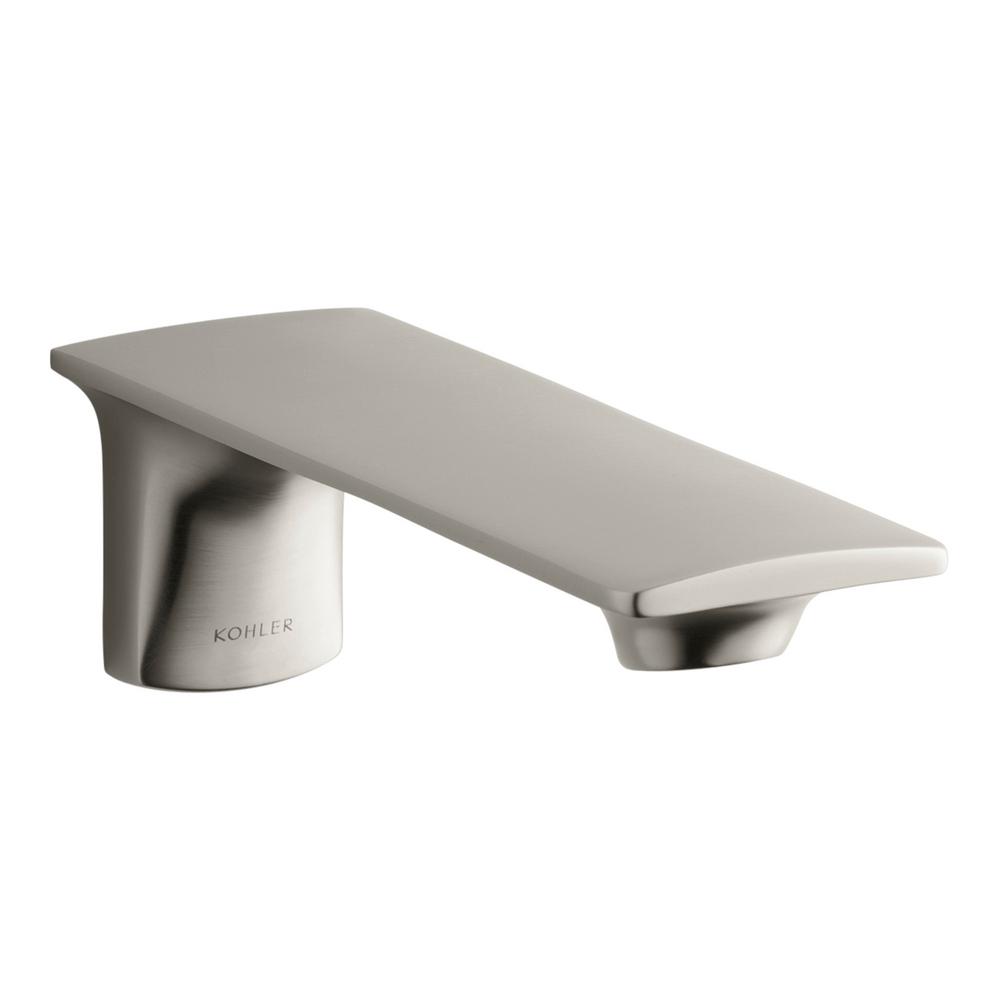 KOHLER Stance Wall Mount Bath Spout, in Vibrant Brushed NickelK14795