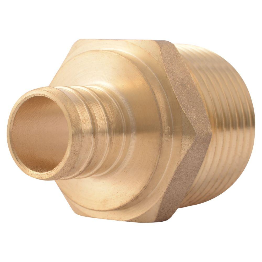 Sharkbite 3 4 In Pex Barb X 1 In Mip Brass Adapter Fitting Uc139lfa