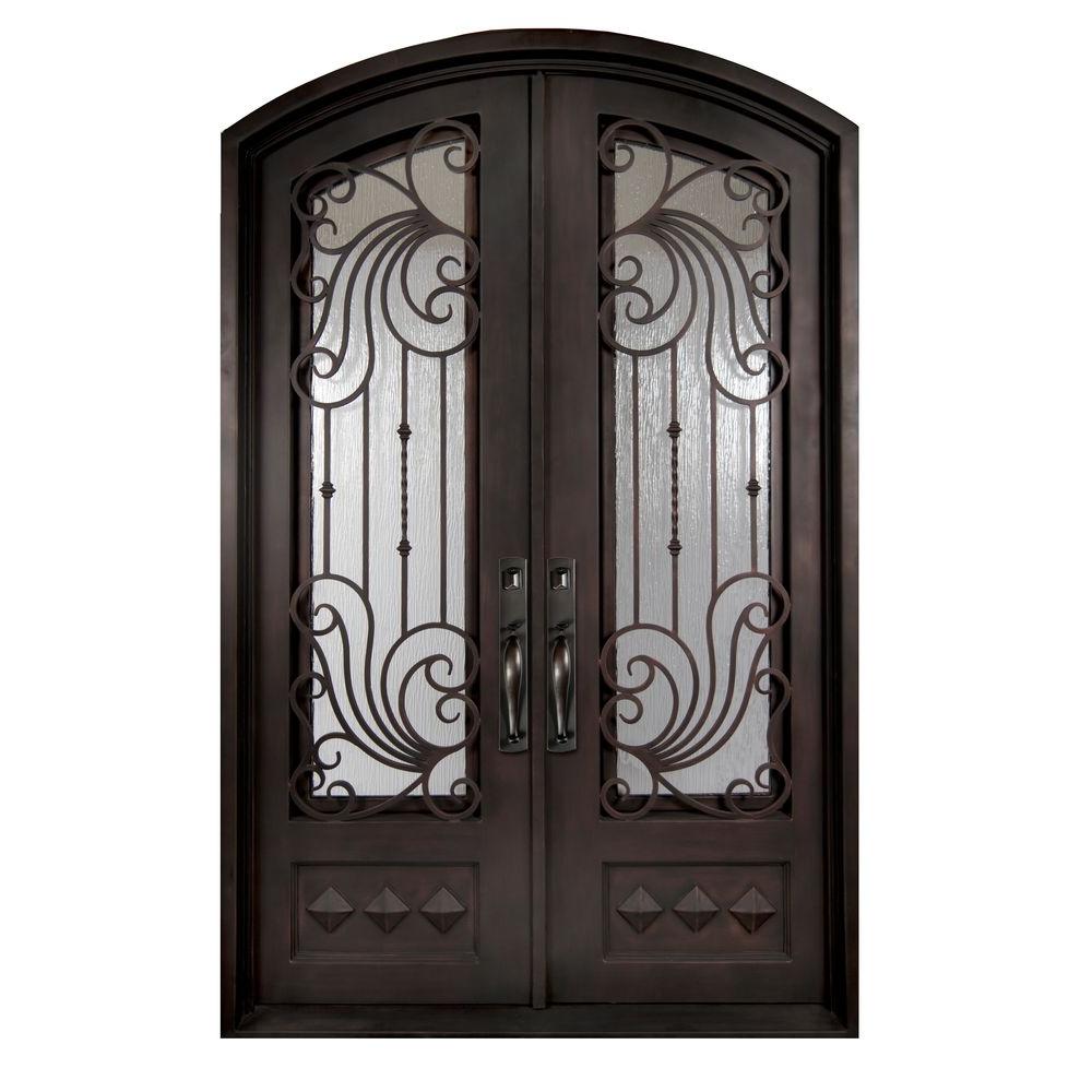 Modern Front Doors Exterior The Home Depot 62 In X 82 Mara Marea Clic 3 4 Lite Painted Oil