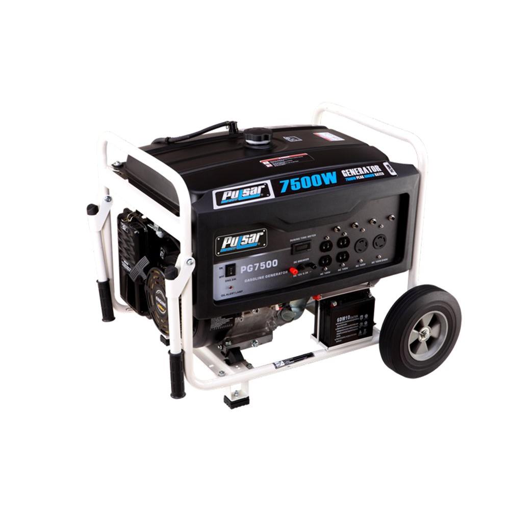 UPC 819699010395 product image for Pulsar 7,500/6000-Watt Gasoline Powered Electric/Recoil Start Portable Generator | upcitemdb.com