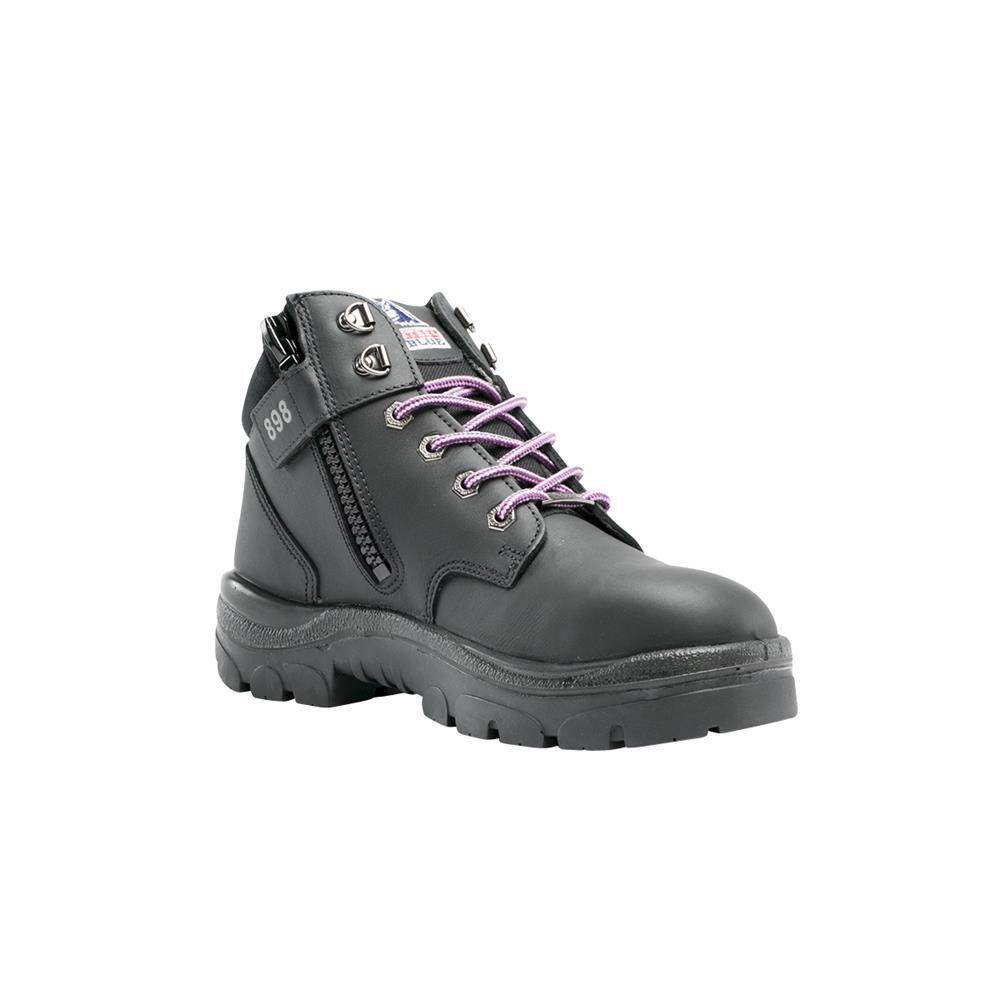 womens black lace up work shoes
