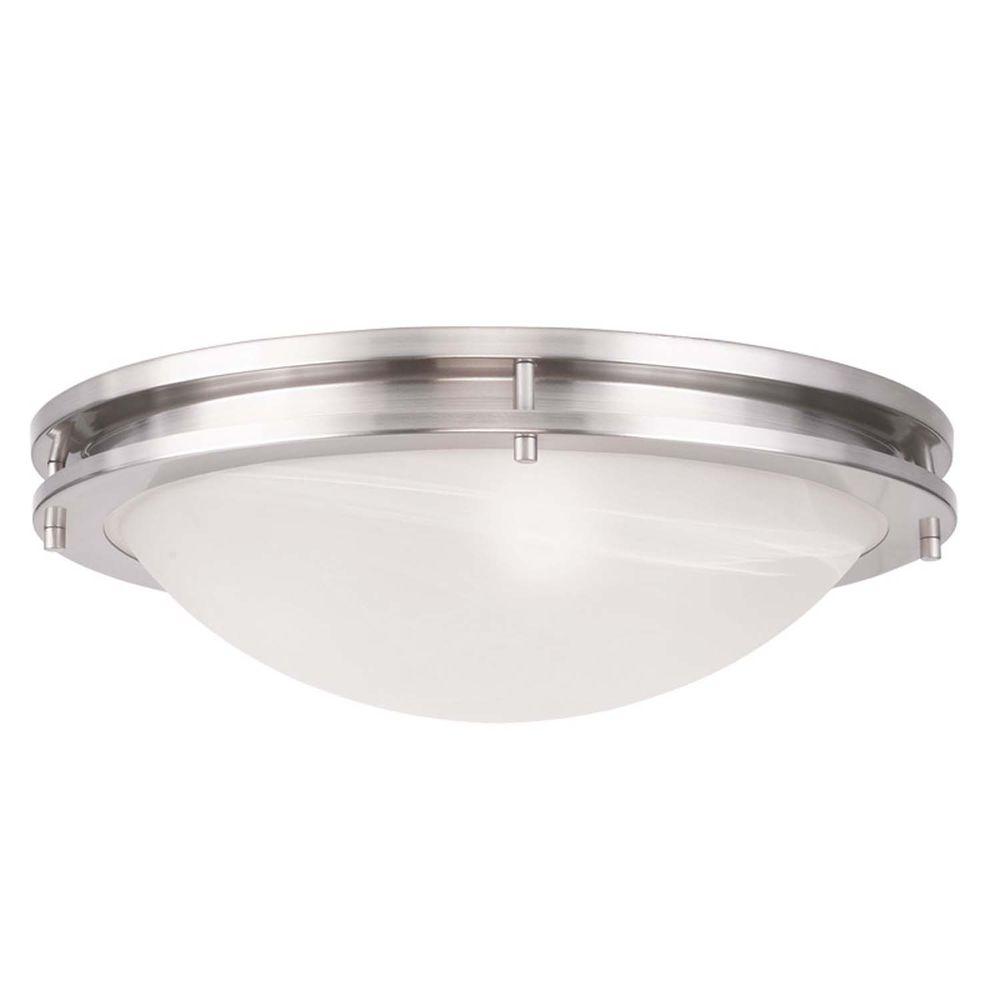 Livex Lighting Providence 3Light Ceiling Brushed Nickel Incandescent