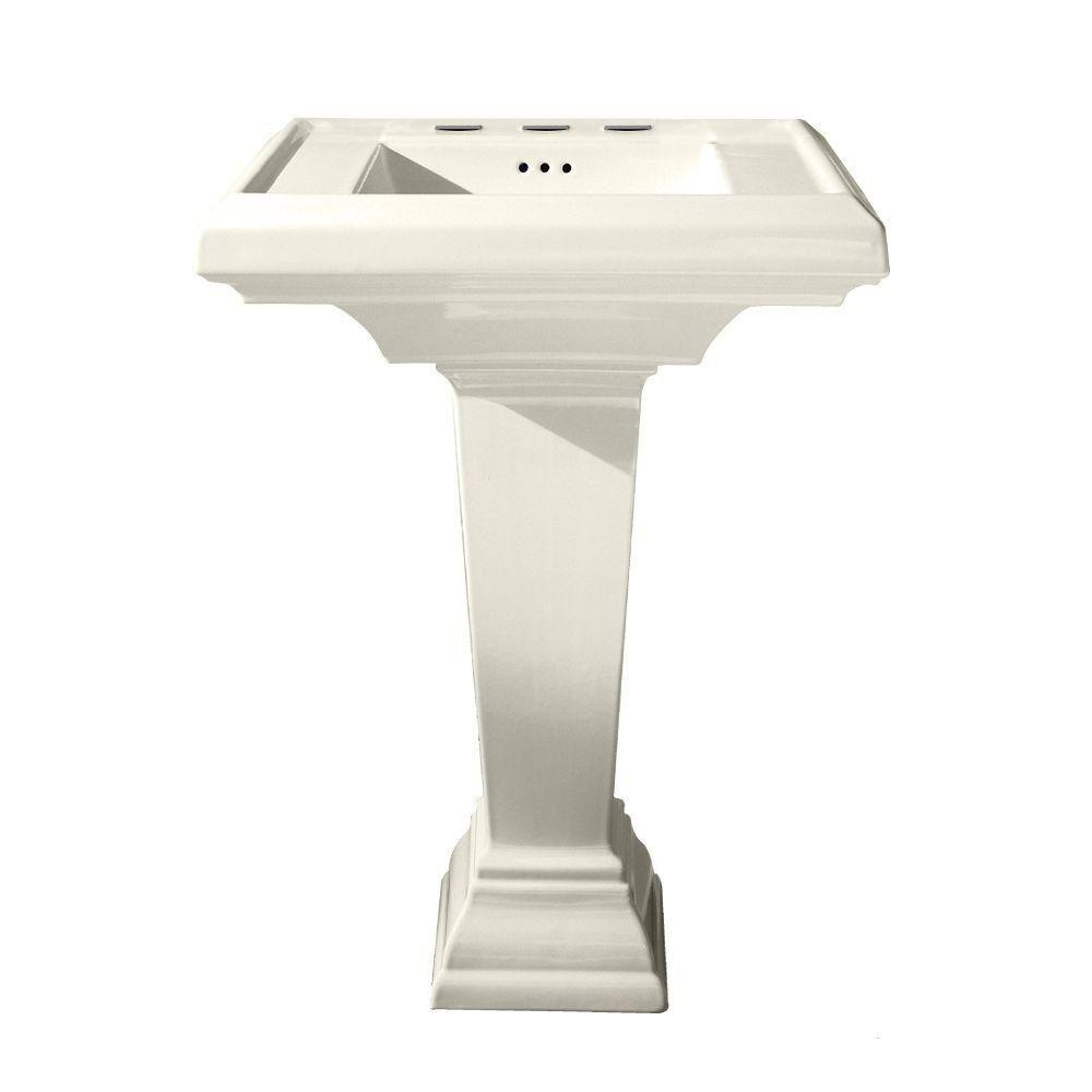 American Standard Town Square Pedestal Combo Bathroom Sink with 4 in