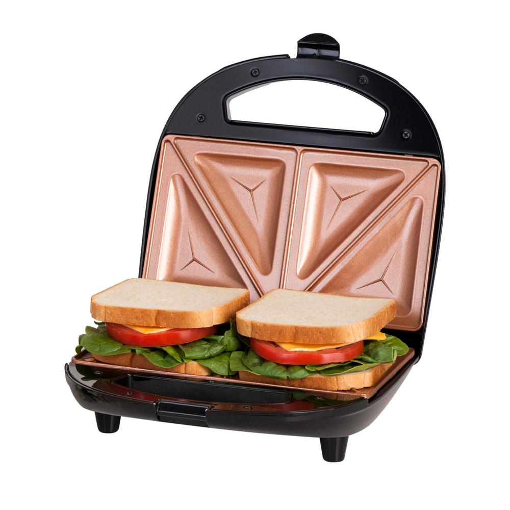 Gotham Steel TiCeramic Black NonStick Sandwich Maker2108 The Home