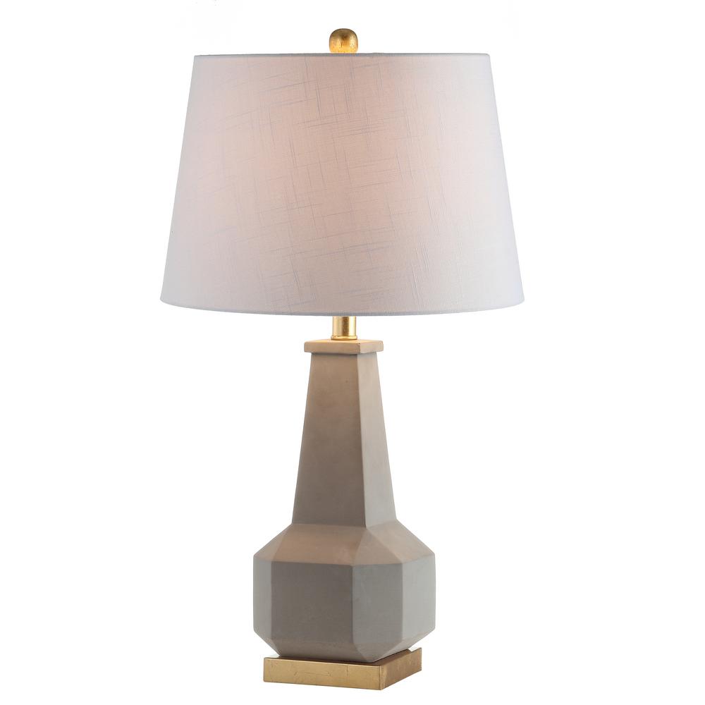 Ariel 26 5 In Gray Cement Led Table Lamp
