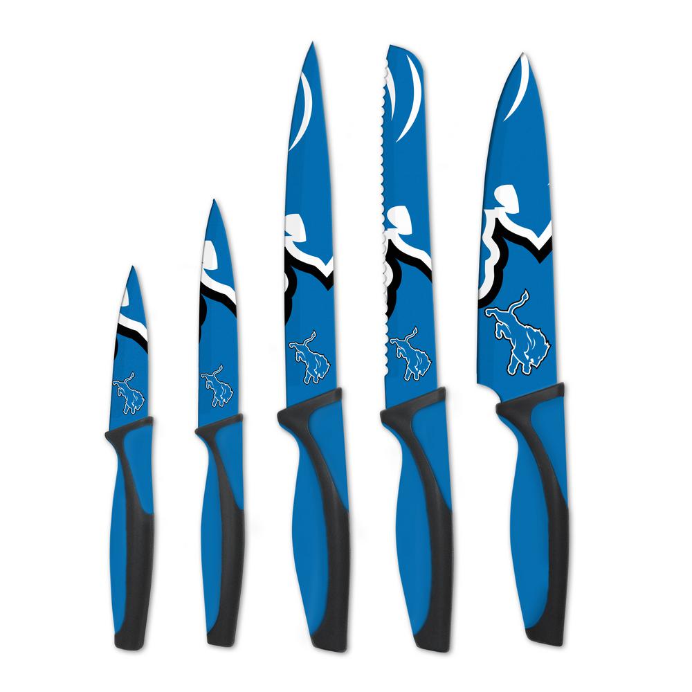 Sportsvault Nfl Detroit Lions 5 Piece Kitchen Knives Kknfl11 The Sportsvault Nfl Detroit Lions 5 Piece Kitchen Knives