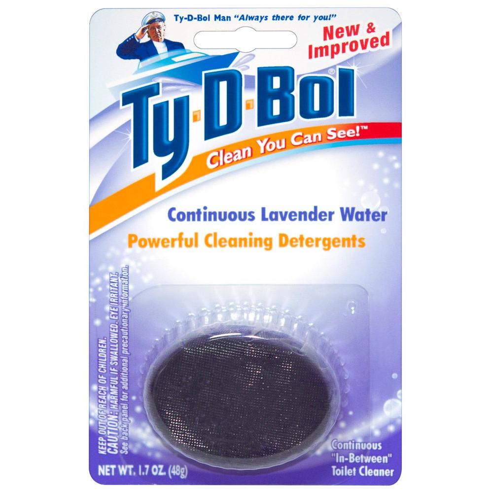 Ty D Bol 1 7 Oz Toilet Bowl Cleaner Lavender Scent Tablet 6 Pack Toilet Bowl Cleaner Lavender Scent Tablet 6