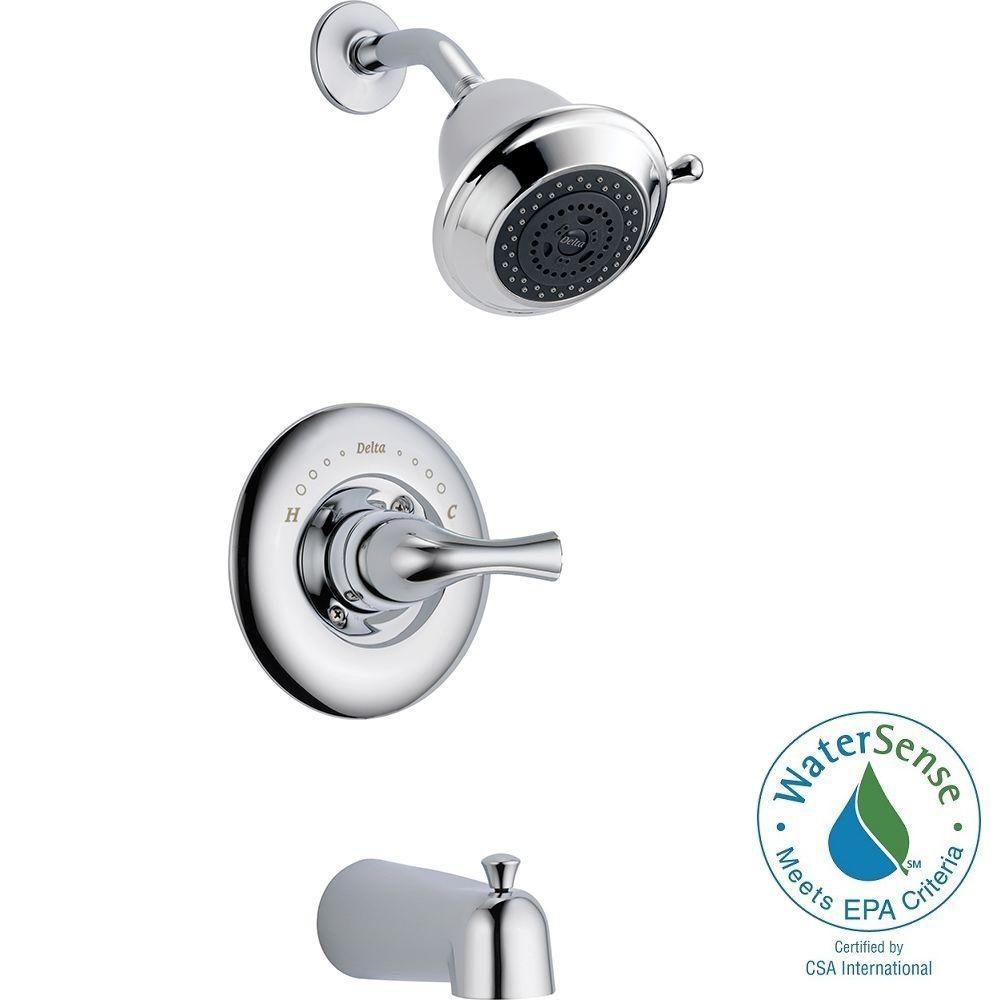 Delta - Bathtub & Shower Faucet Combos - Bathtub Faucets - The Home Depot