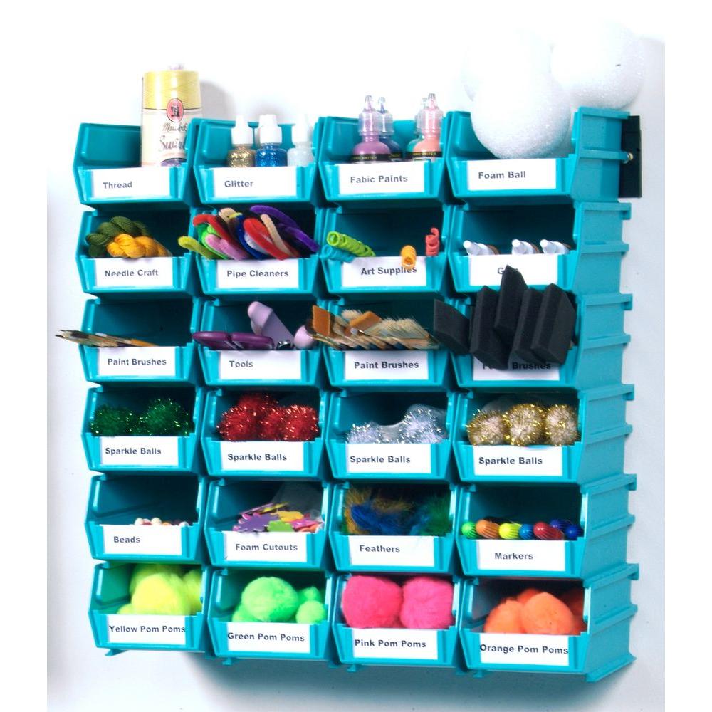 Triton Products LocBin Small Wall Storage Bin (24Piece) with 2Wall