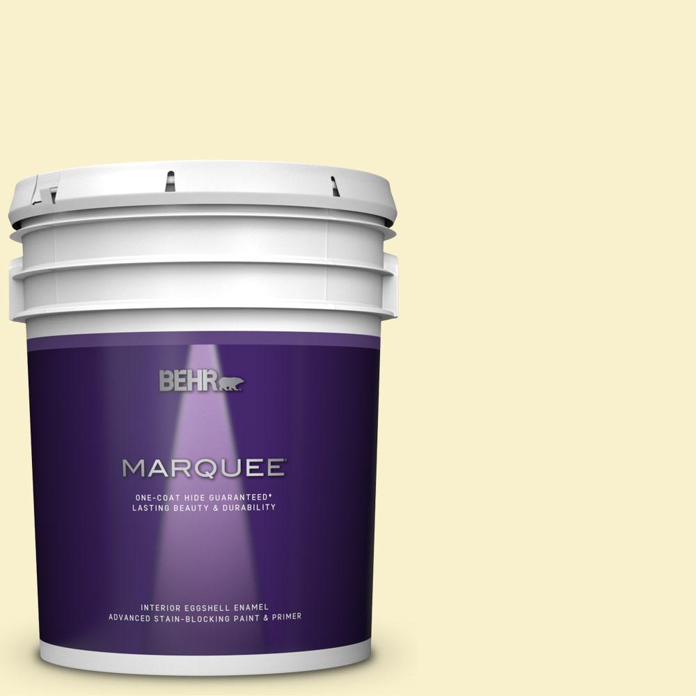 BEHR MARQUEE 5 gal. 370A1 Moon Mist Eggshell Enamel Interior Paint