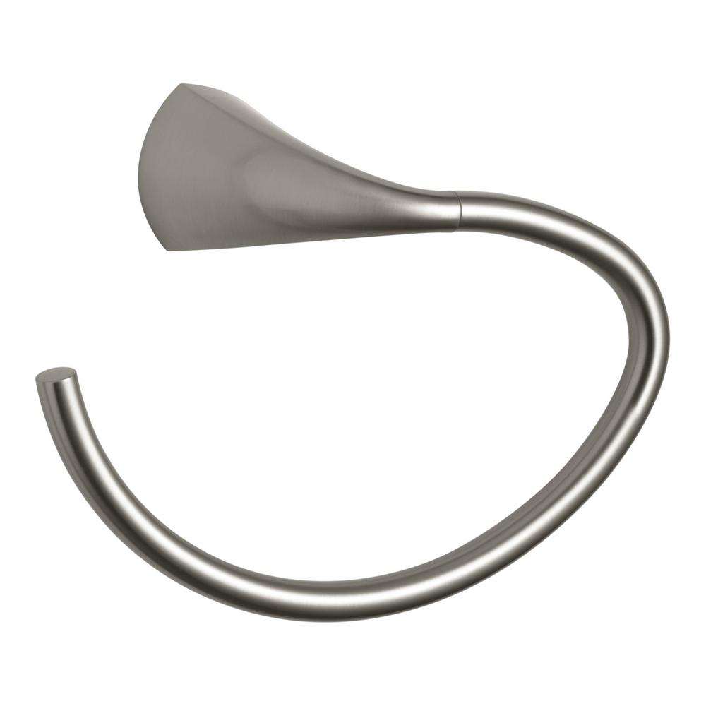 KOHLER Alteo Towel Ring in Vibrant Brushed NickelK37057BN The Home