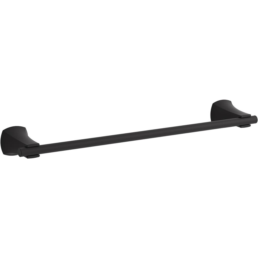 KOHLER Rubicon 18 in. Towel Bar in Matte Black-K-R26111-BL