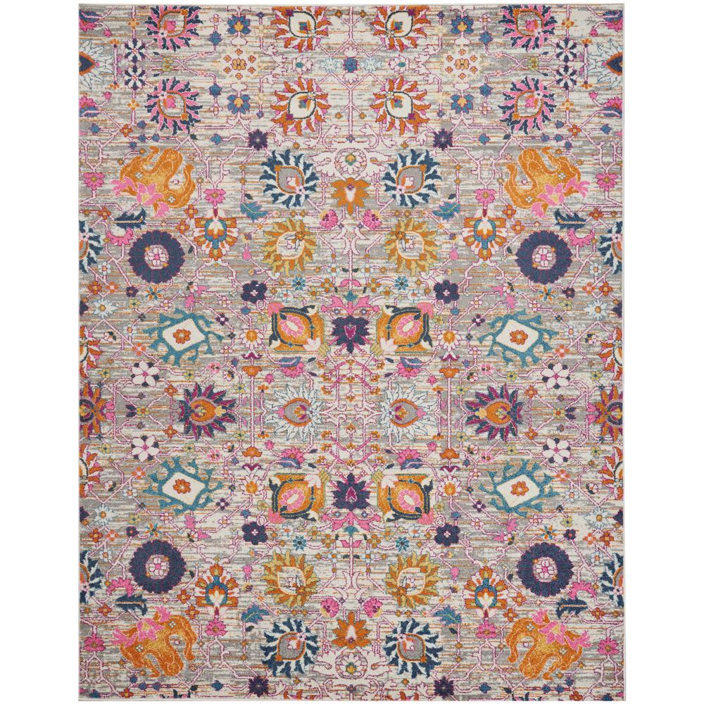 Nourison Passion Silver 8 Ft X 10 Area Rug 387974 The Home Depot Nourison Passion Silver 8 Ft X 10 Area Rug