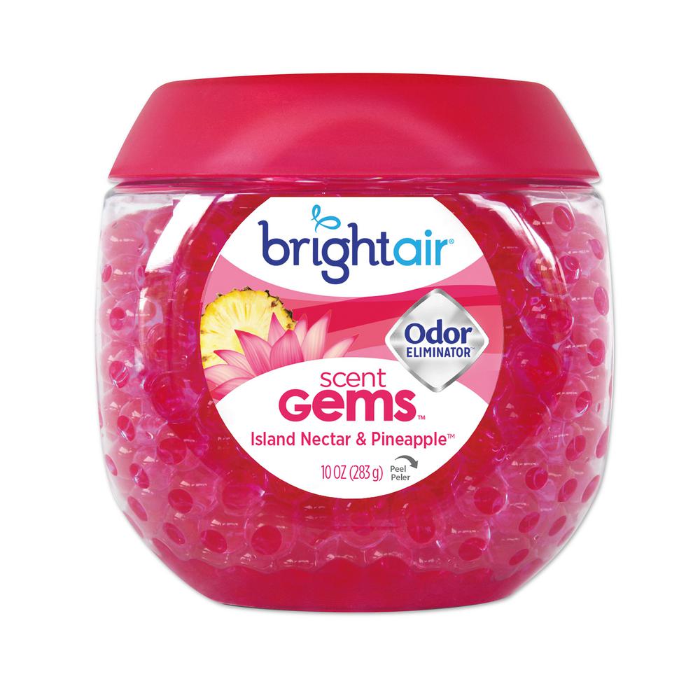 Bright Air 10 oz., 6/Carton Island Nectar and Pineapple Scent Gems