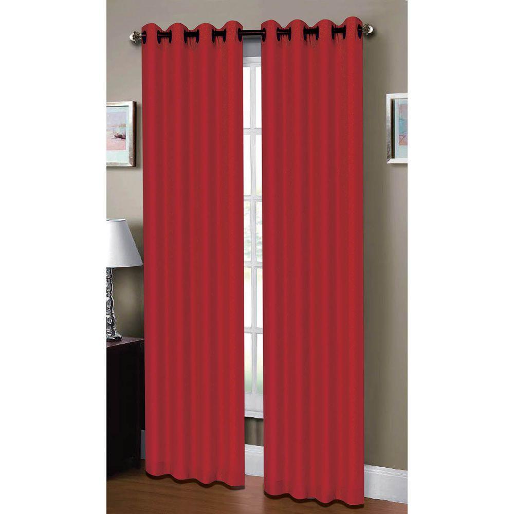 Crimson Curtains Drapes Window Treatments The Home Depot