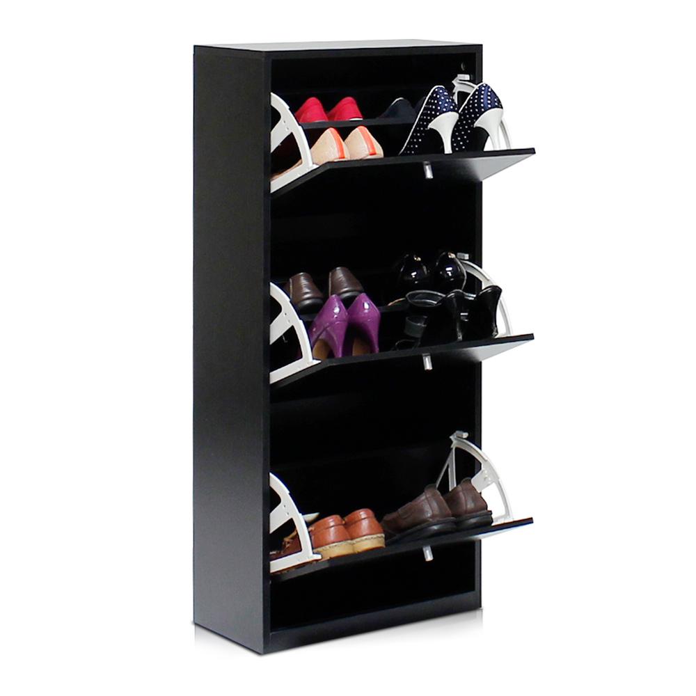 Furinno B And W 3 Tier Shoe Storage Cabinet Fnaj 11042 1 The