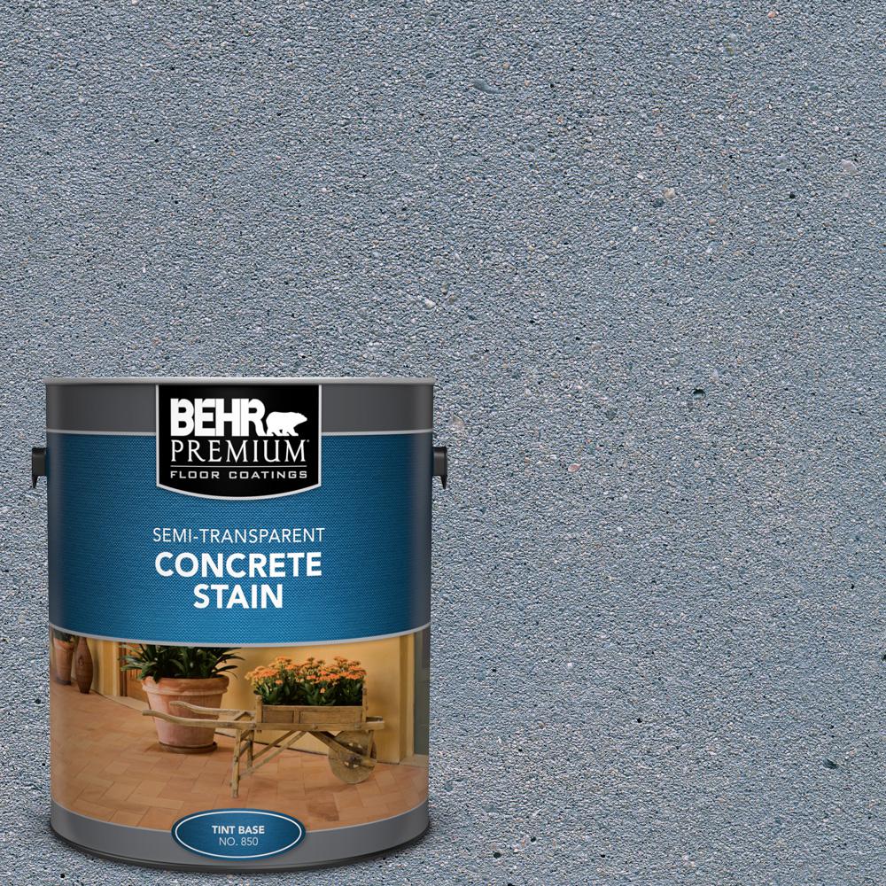 Behr Premium 1 Gal Stc 14 Water Stone Semi Transparent Flat Interior Exterior Concrete Stain
