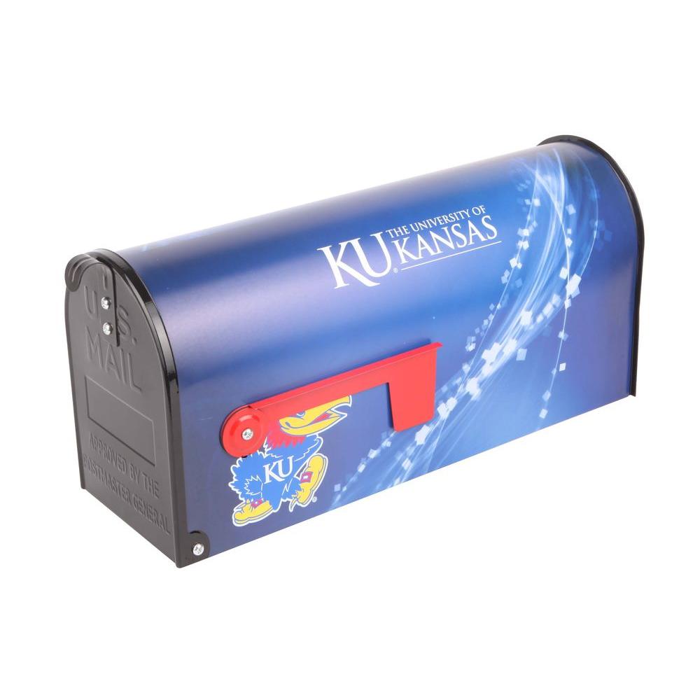 Sainty International Blue Post Mount University of Kansas Mailbox25002 The Home Depot