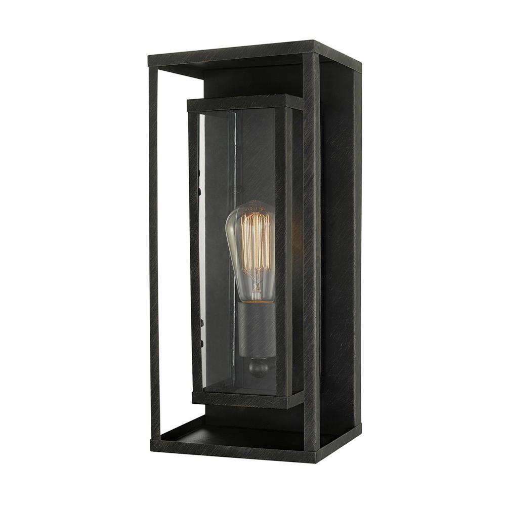Rustic Outdoor Wall Mounted Lighting The Home Montague 1 Light Bronze Outdoor