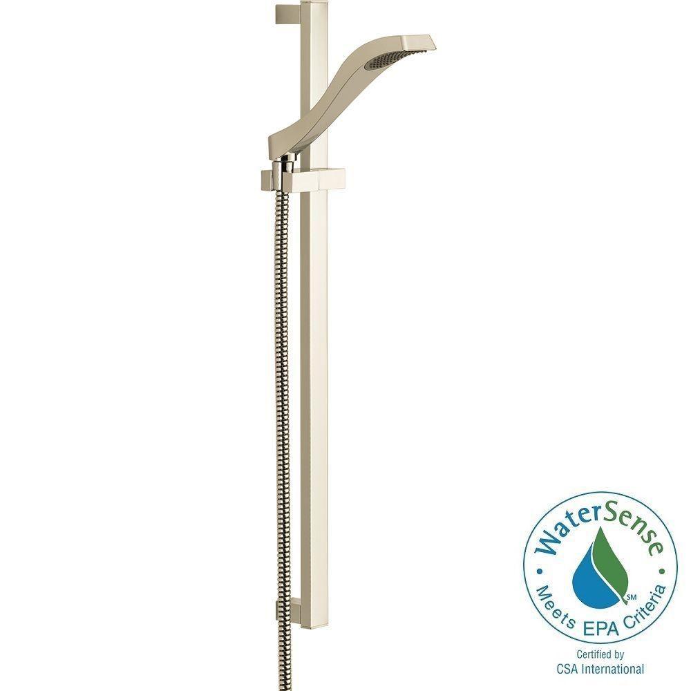 Delta Dryden 1Spray Slide Bar Hand Shower in Polished Nickel57051PN