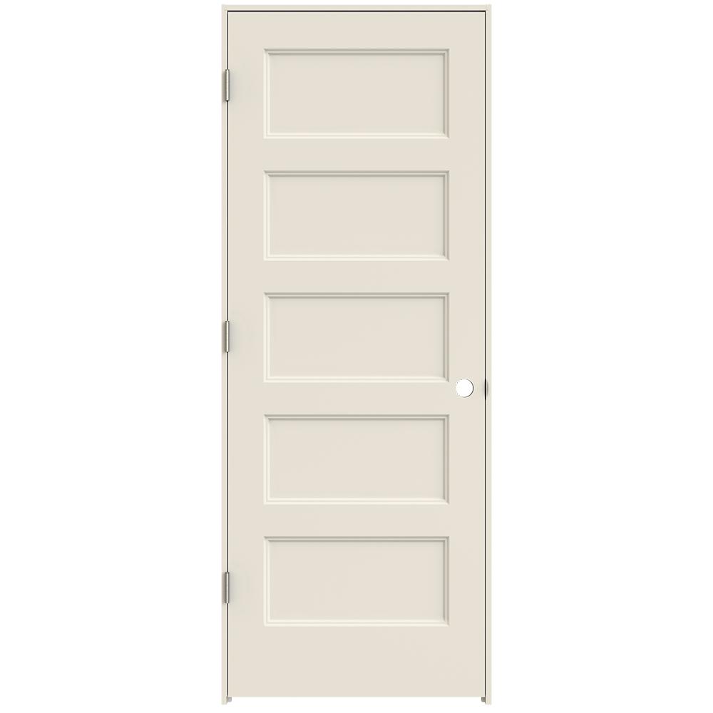 JELDWEN 30 in. x 80 in. Conmore Primed RightHand Smooth Molded