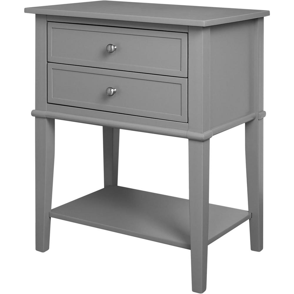 Ameriwood Queensbury Green Accent Table with 2Drawers HD85711 The