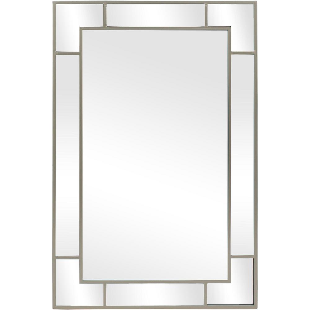 StyleWell Medium Rectangle Champagne Classic Accent Mirror (36 In. H X ...