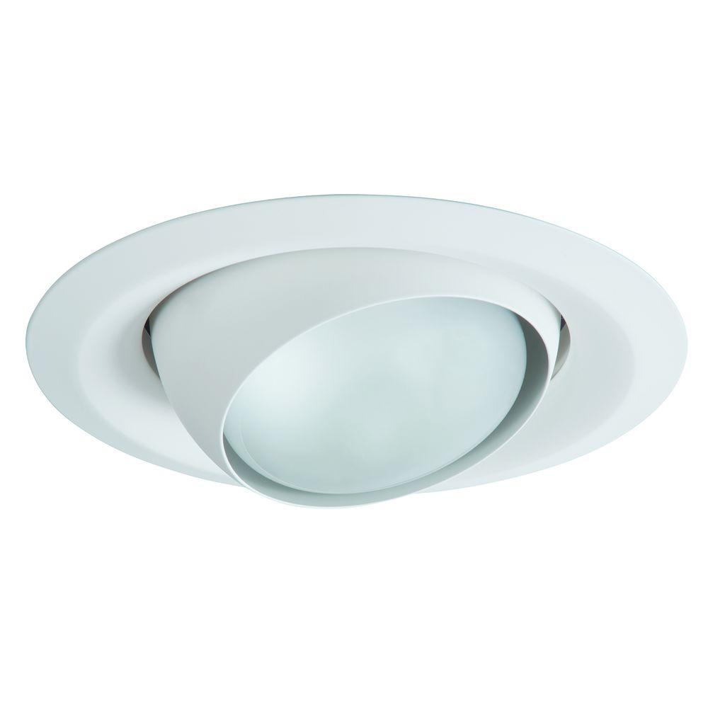 Halo E26 Series 6 In White Recessed Ceiling Light Fixture Trim