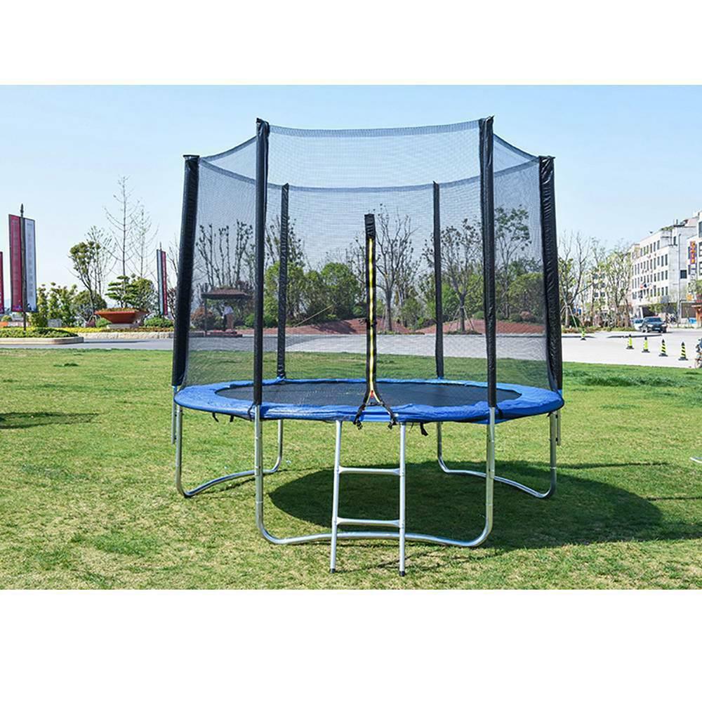 8ft trampoline with enclosure and ladder