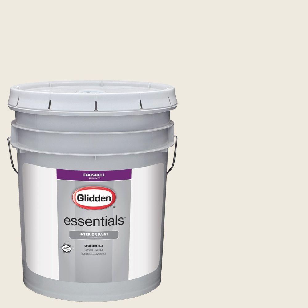 Glidden Essentials 5 gal. #HDGWN30 Parchment White Eggshell Interior ...