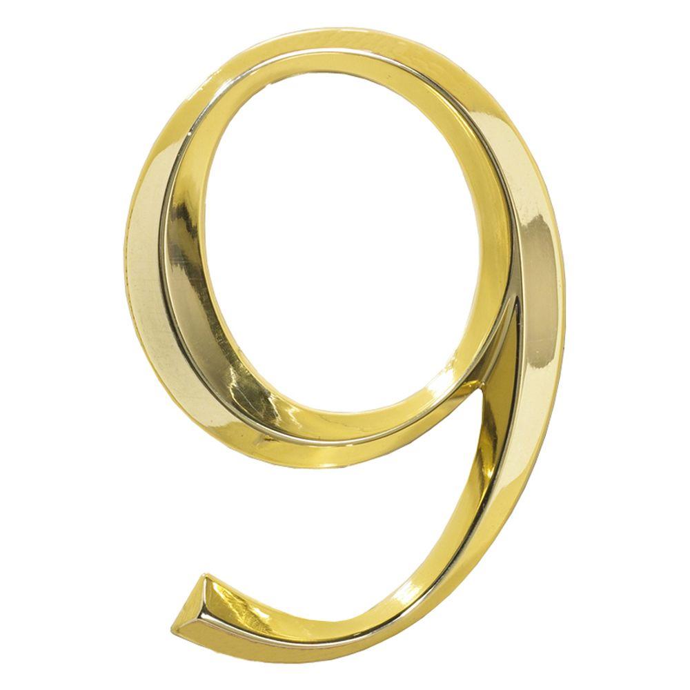 Whitehall Products Classic 6 in. Polished Brass Number 911109 The