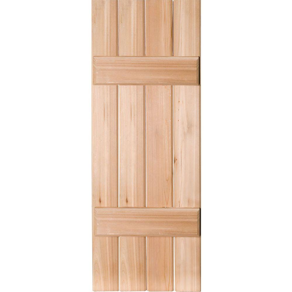 Ekena Millwork 15 in. x 60 in. Exterior Real Wood Western Ekena Millwork 15 in. x 60 in. Exterior Real Wood Western