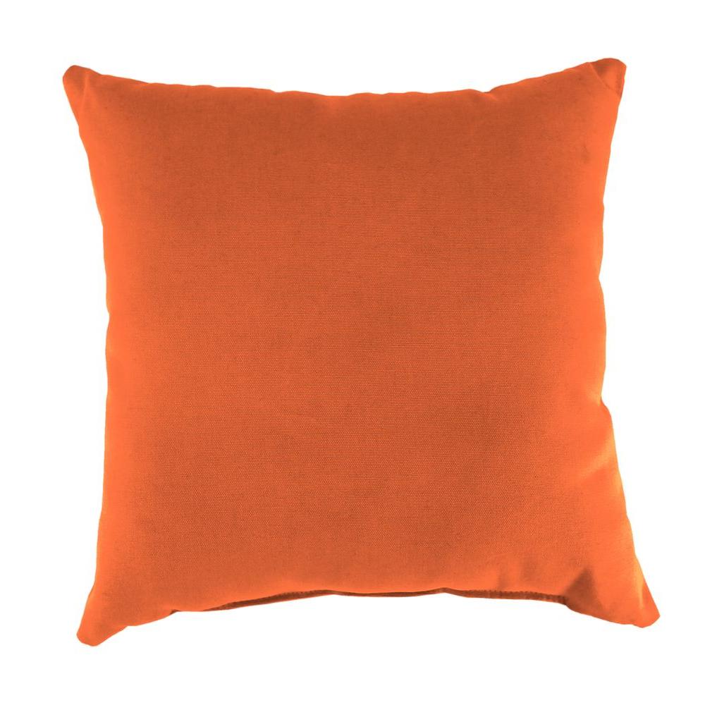 Jordan Manufacturing Sunbrella Canvas Tuscan Square Outdoor Throw Pillow