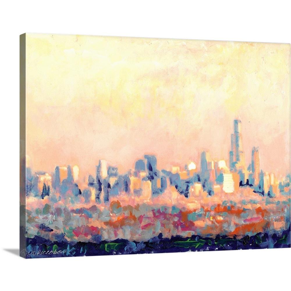 Greatbigcanvas Chicago Skyline By Randy Riccoboni Canvas Wall