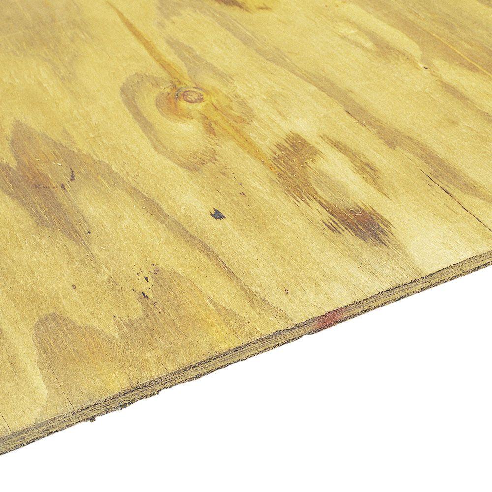 Pressure-Treated Plywood Rated Sheathing (Common: 23/32 in. x 4 ft ...