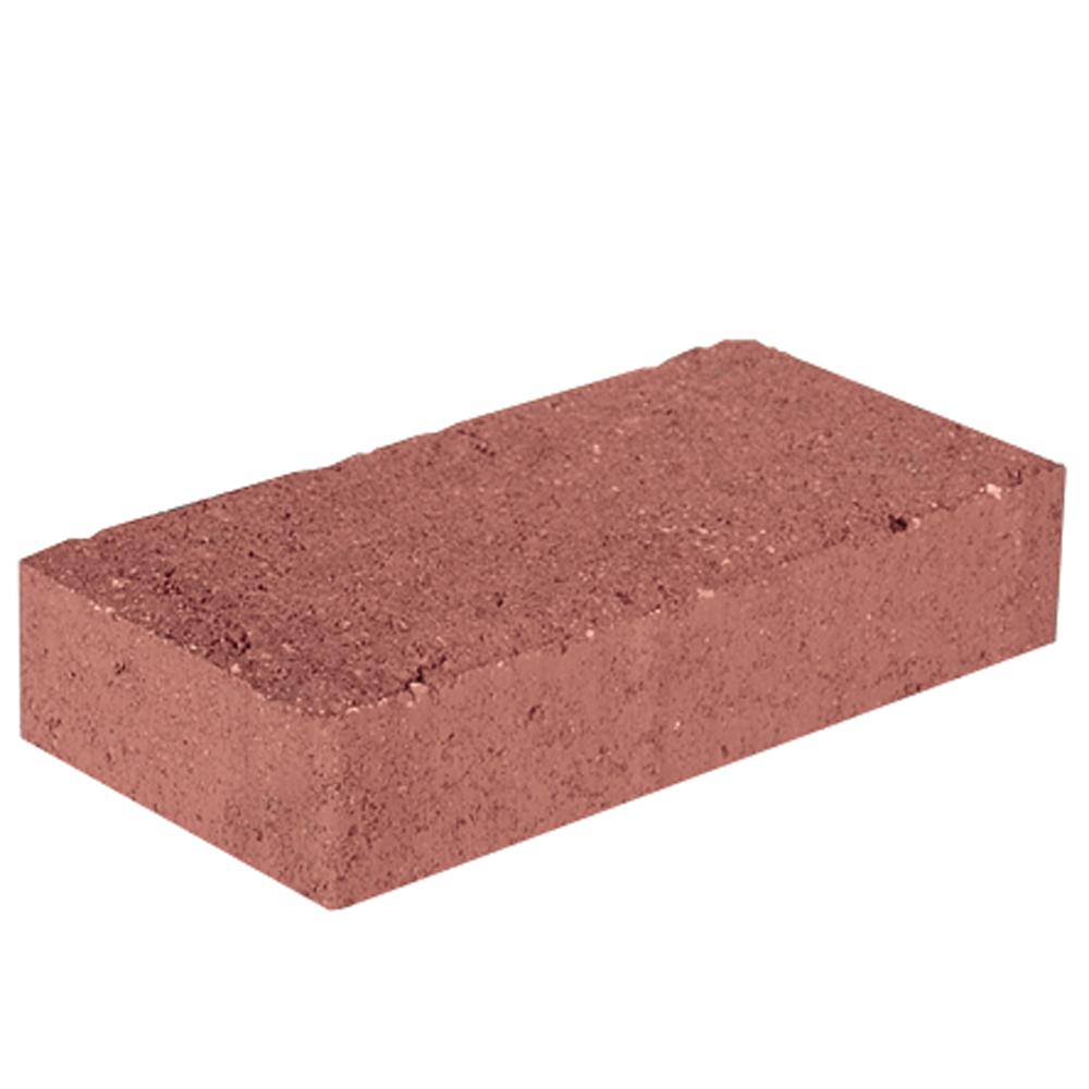 Pavestone 7.87 in. L x 3.94 in. W x 1.77 in. H Red Concrete Paver