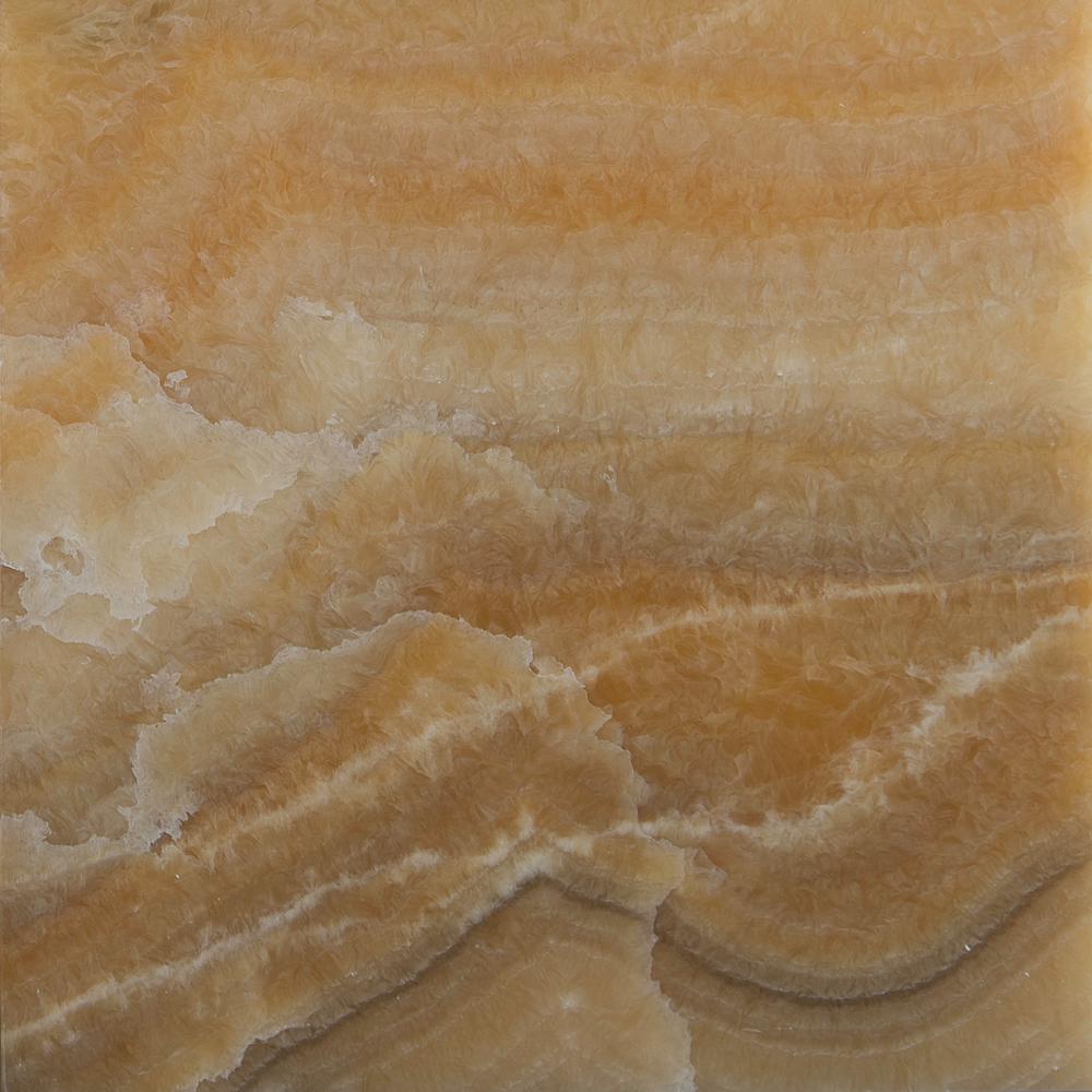 Box of 5 sqf MS International 5//8 In.x5//8 In Honey Onyx Polished Mosaic Tile