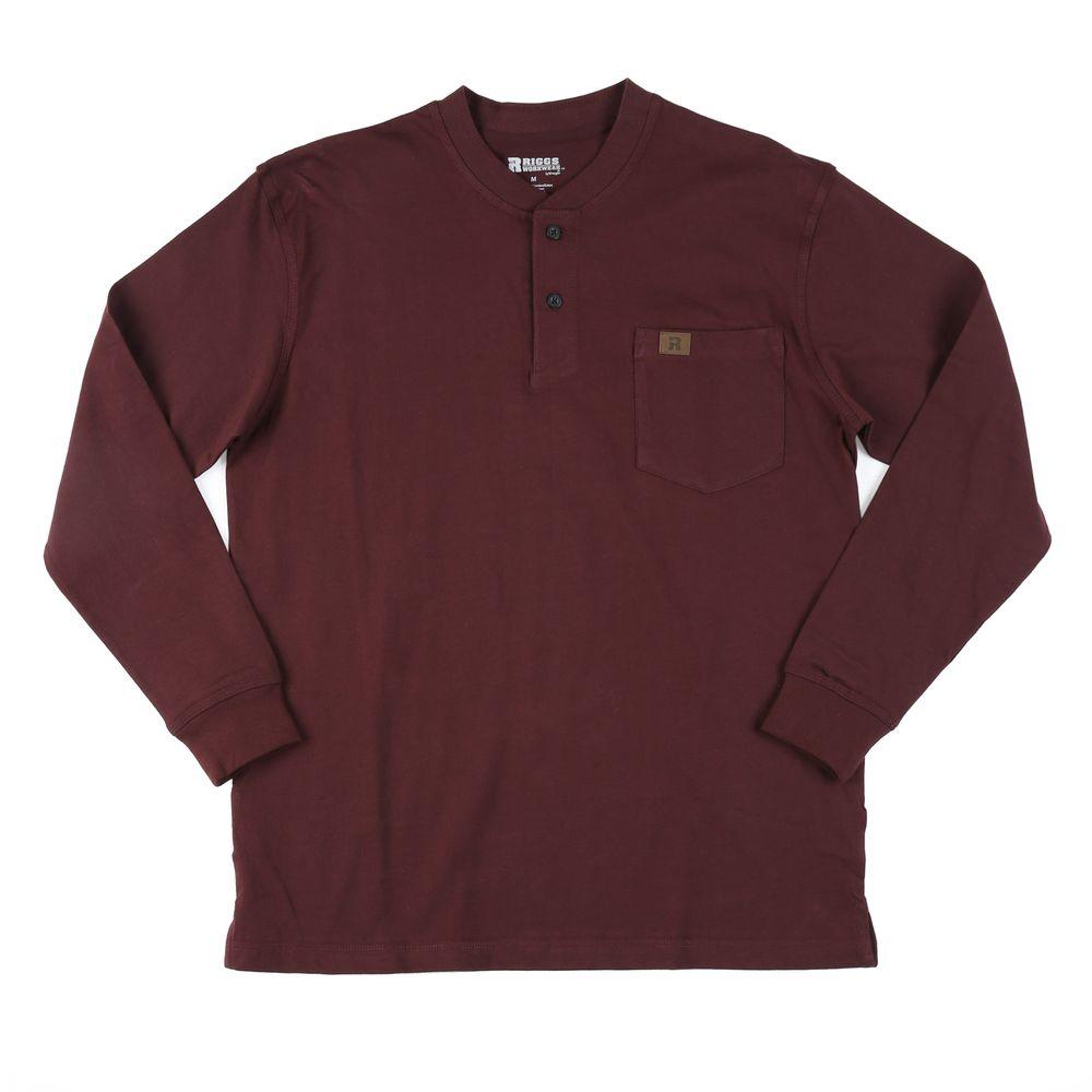 UPC 051071896924 product image for Wrangler Shirts Medium Men's Long Sleeve Henley 3W750BG | upcitemdb.com