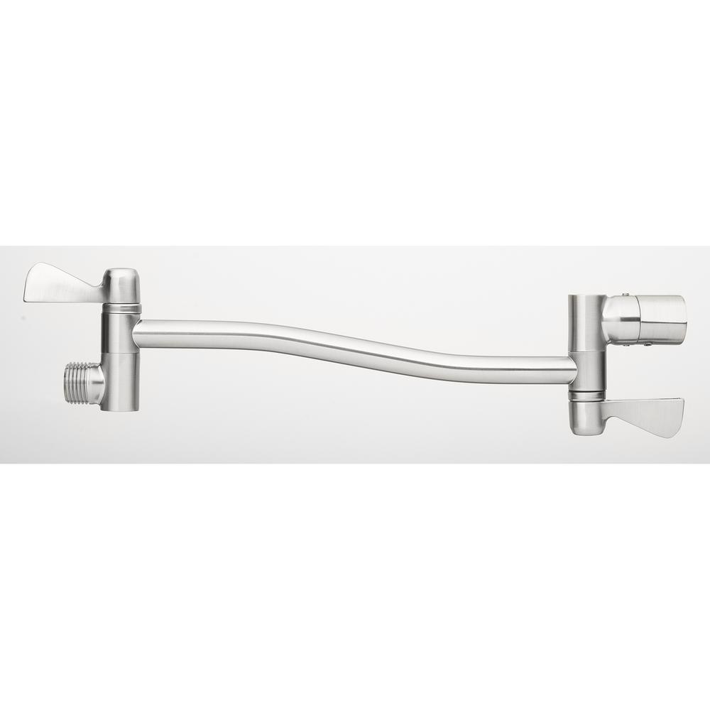 Glacier Bay SwingStyle Shower Arm Brushed Nickel3075511 The Home Depot