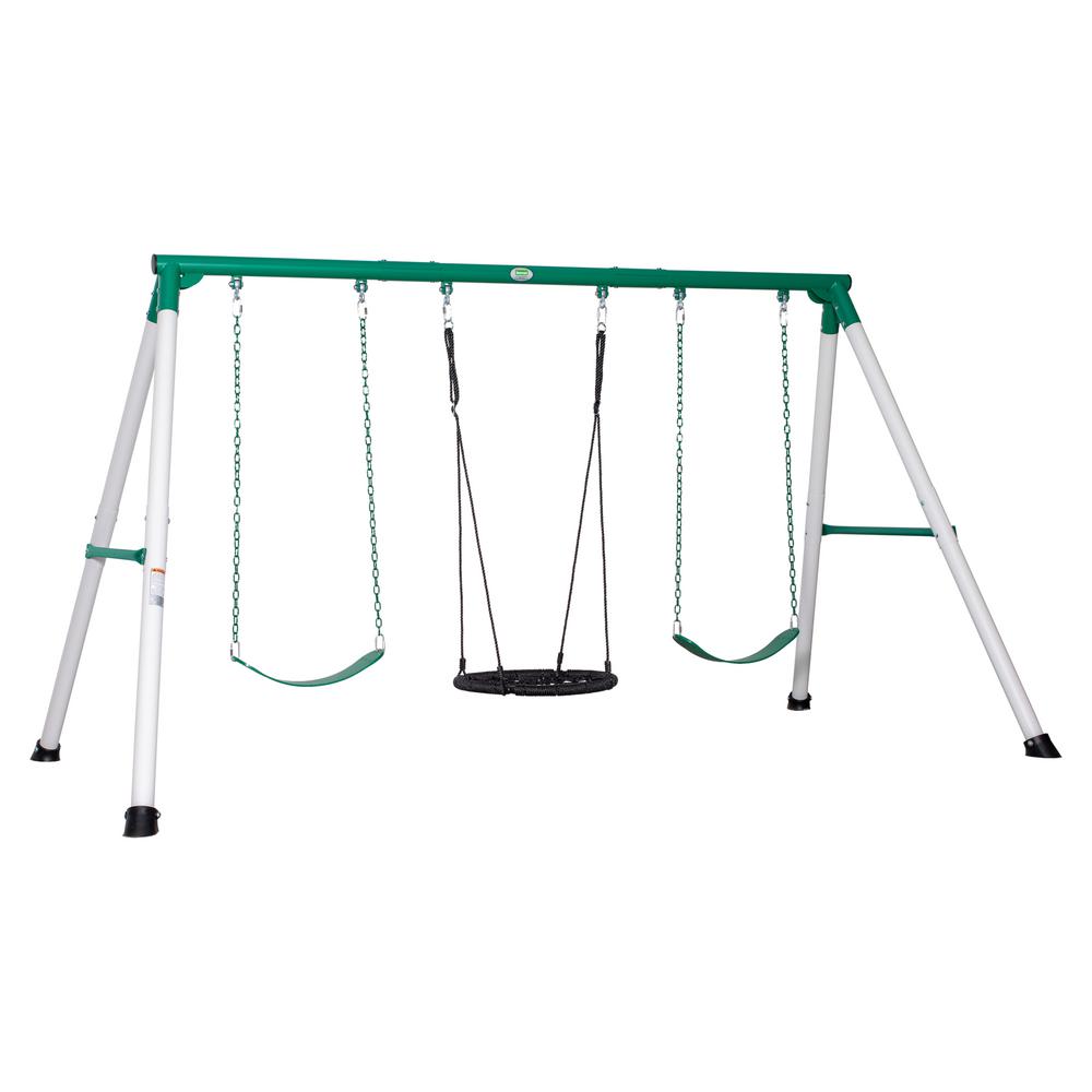 metal swing sets home depot