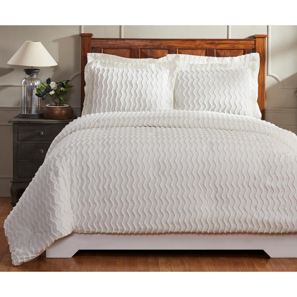 Isabella 68 In X 90 In Twin Ivory Comforter