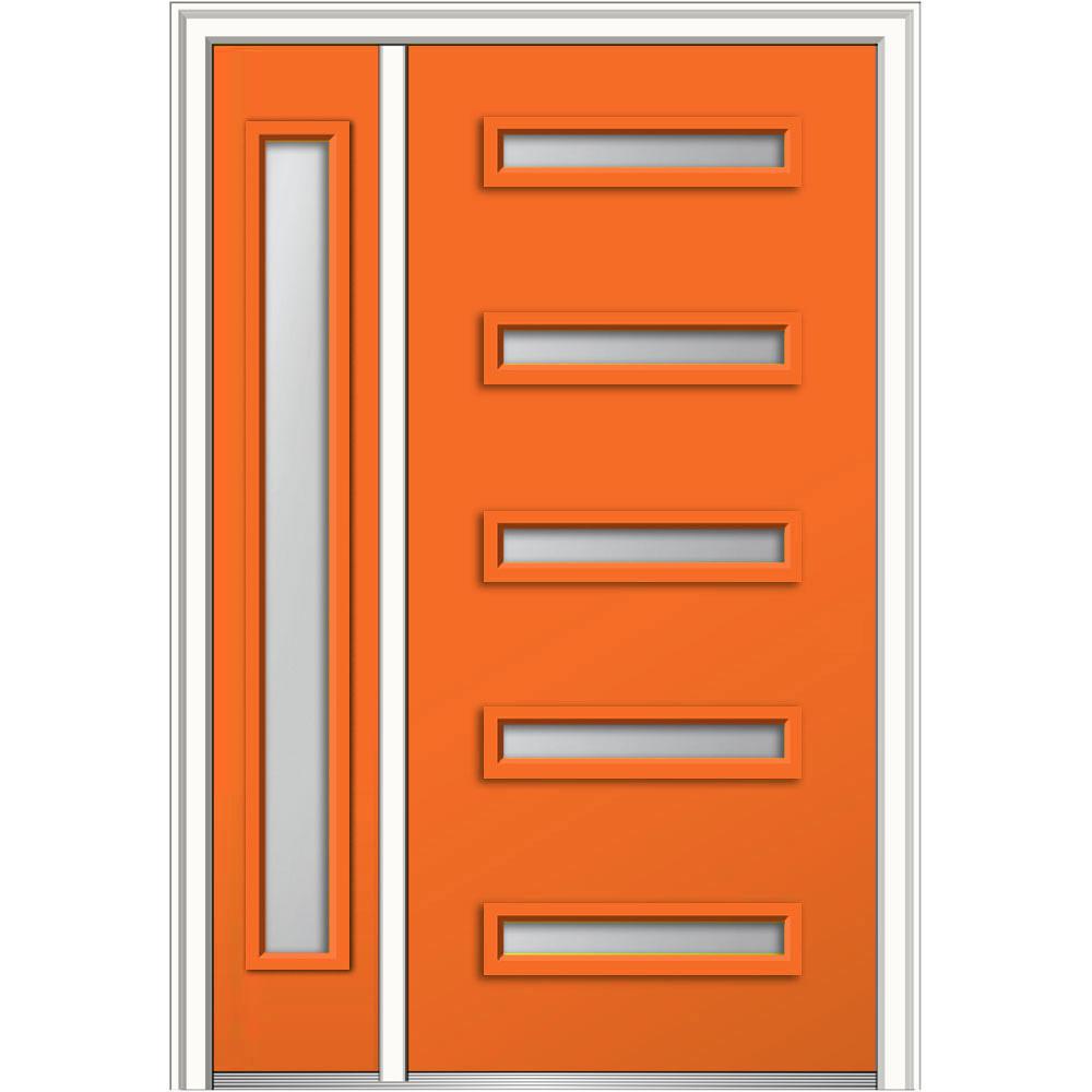 Orange Exterior Prehung Front Doors Exterior Doors The