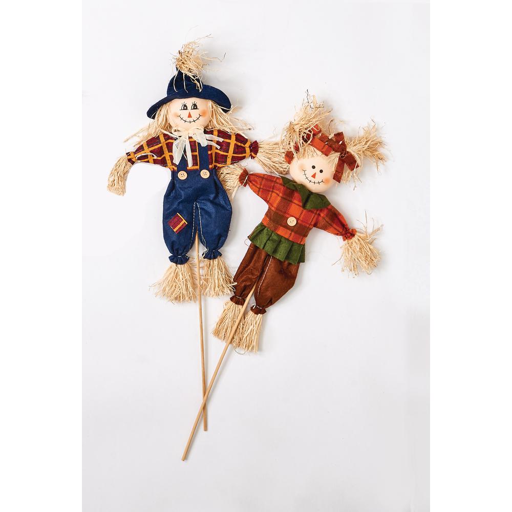 15 In Scarecrow On 9 In Pick Set 6 2209 The Home Depot