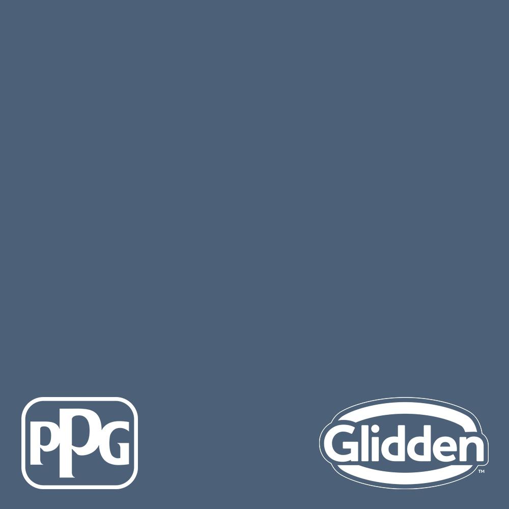 Glidden Premium 1 qt. PPG1163-6 Blue Fjord Semi-Gloss Exterior Latex