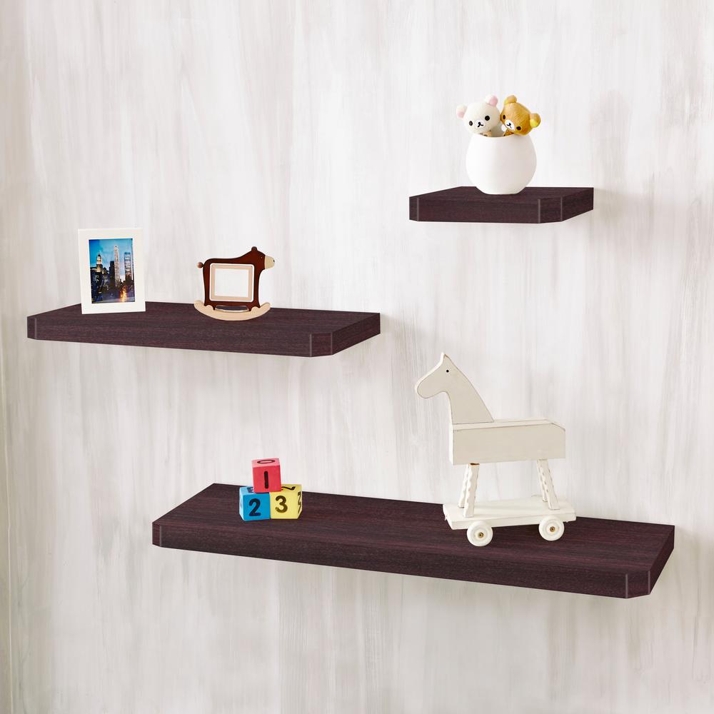 Way Basics Uniq 9 8 In W X 1 6 In D Zboard Floating Espresso