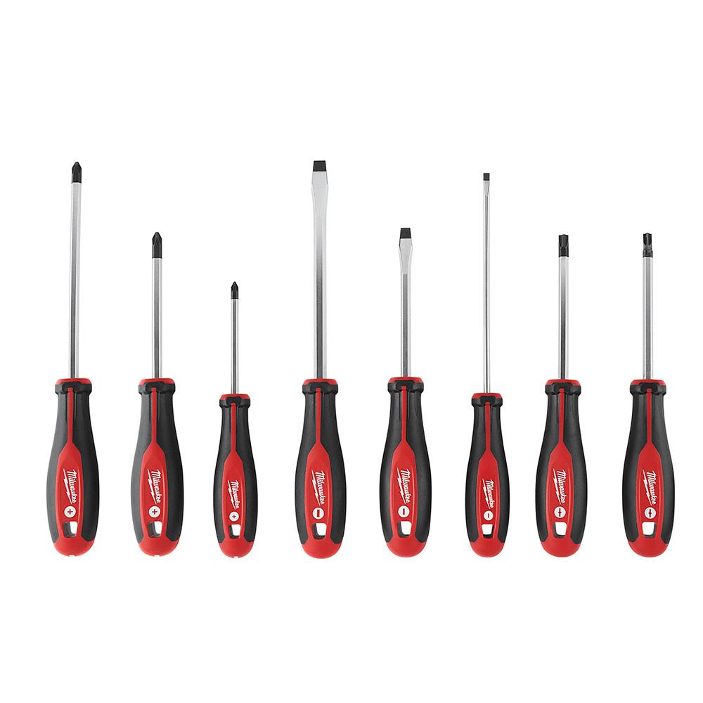 Milwaukee Screwdriver Set with ECX (8Piece)48222708 The Home Depot