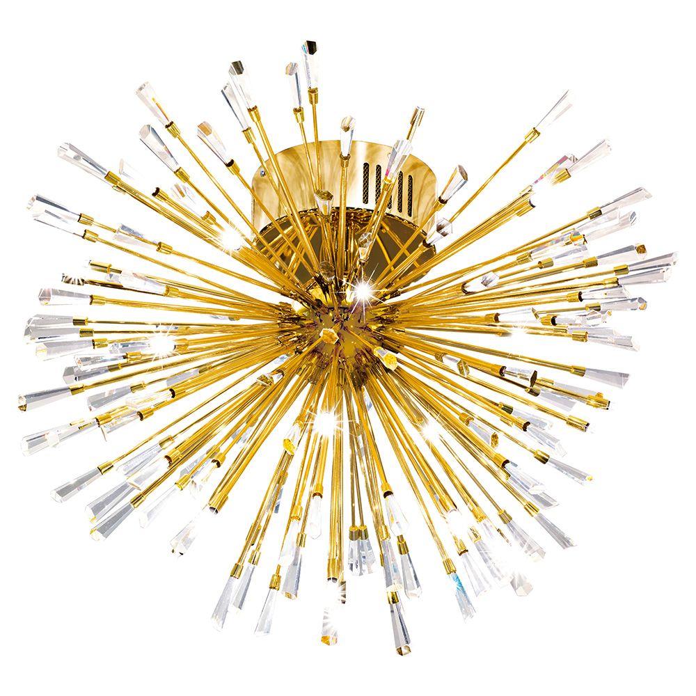 Gold SemiFlushmount Lights Ceiling Lights The Home Depot