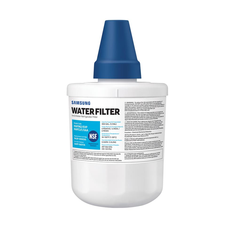 Samsung Refrigerator Water Filter HAF CU1S The Home Depot   Samsung Refrigerator Parts Water Filters Haf Cu1s 64 1000 