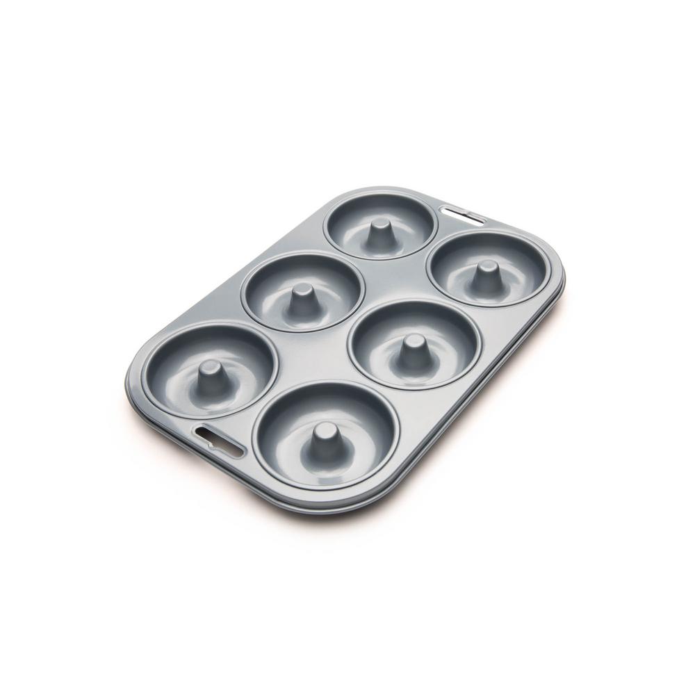 Amazon Com Giant Donut Cake Pan 9 Diameter Includes Cakegirls Classic Vanilla Cake Recipe Kitchen Dining