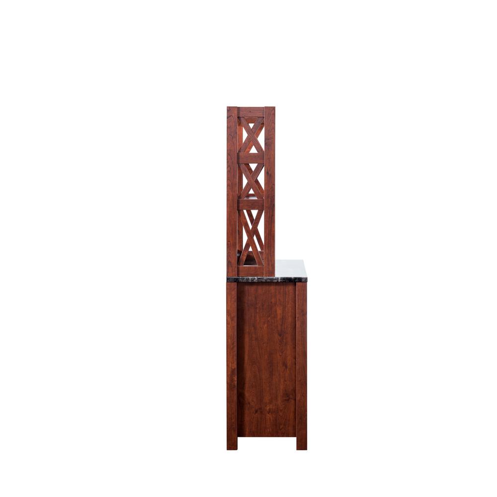 Furniture Of America Rubino Vintage Walnut Baker Rack With Double